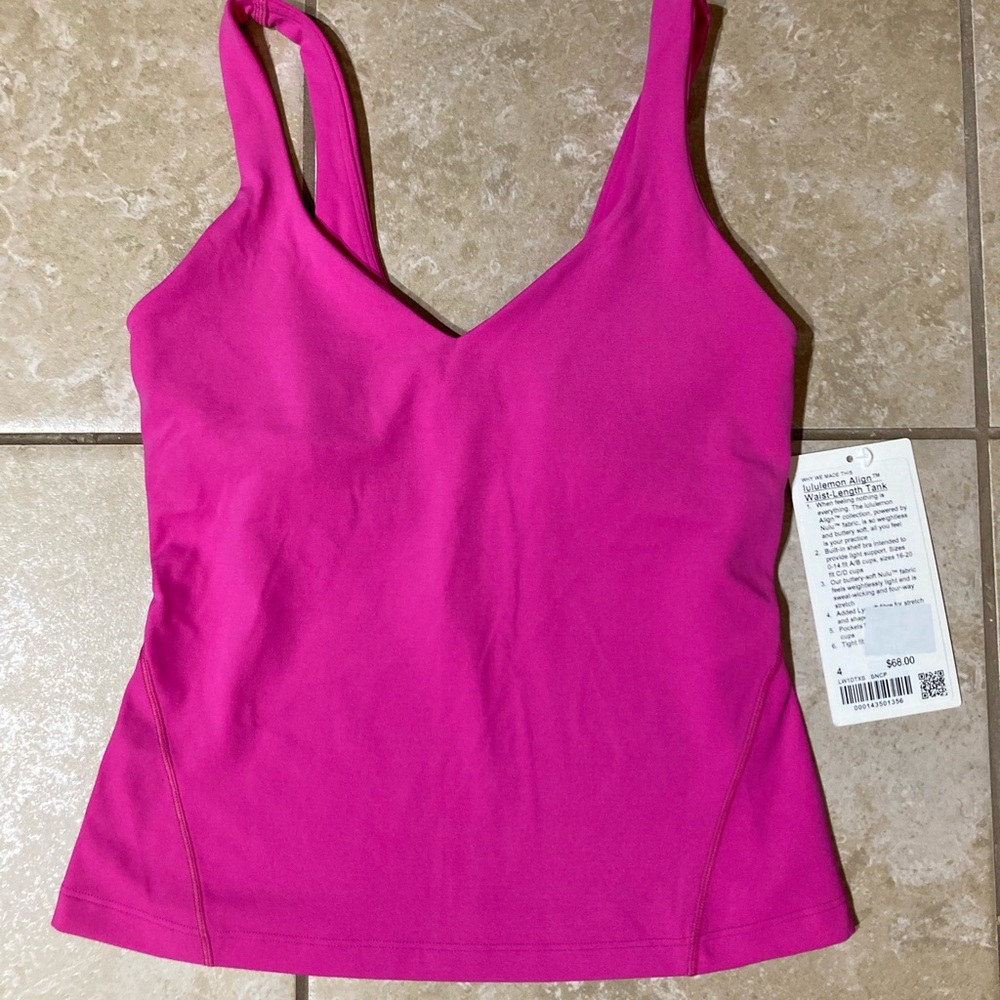 Lululemon Sonic Pink Align Tank